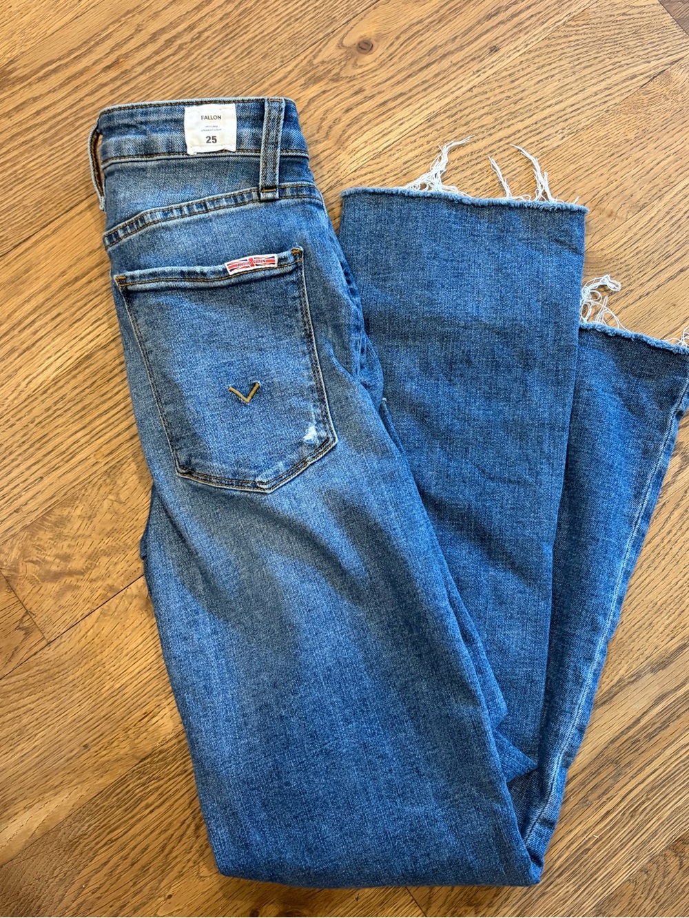 Hudson jeans Fallon crop denim straight 25